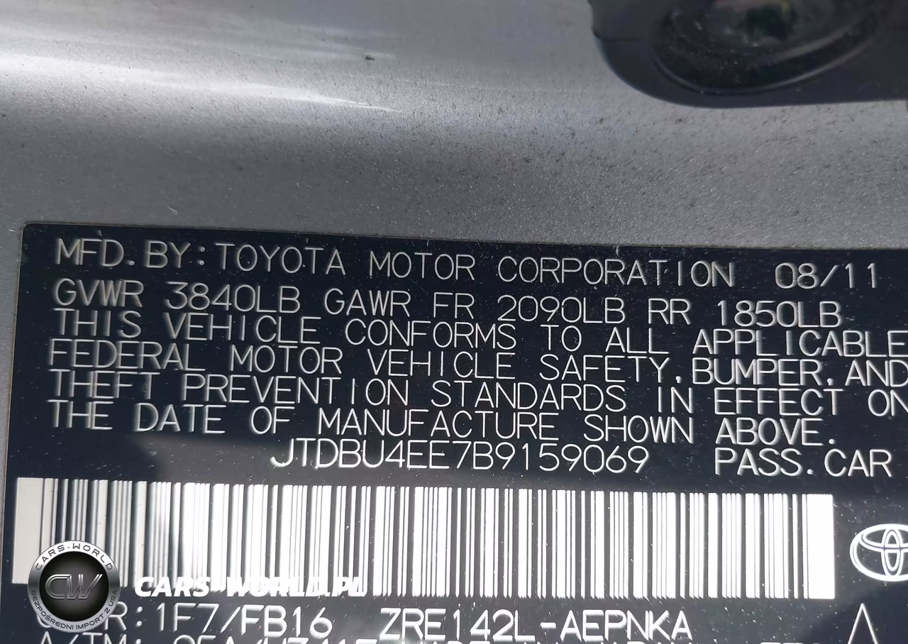 2011 Toyota Corolla Le VIN:JTDBU4EE7B9159069 - 9