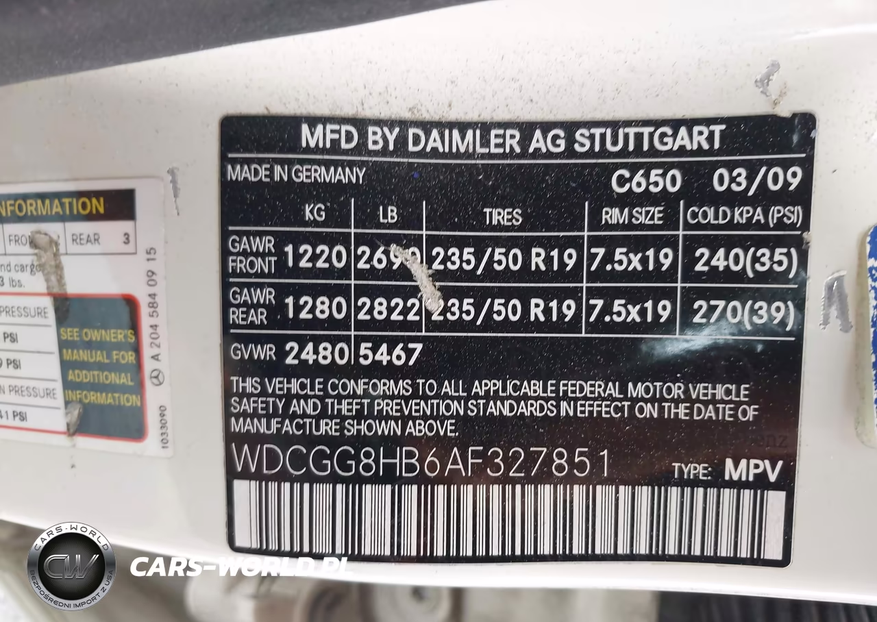 2010 Mercedes-Benz Glk 350 4Matic VIN:WDCGG8HB6AF327851 - 9
