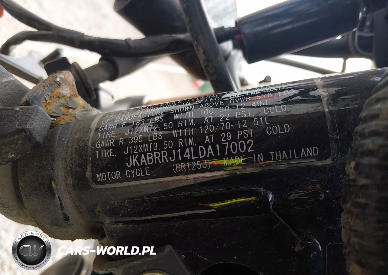 2020 Kawasaki Br125 J VIN:JKABRRJ14LDA17002 - 10