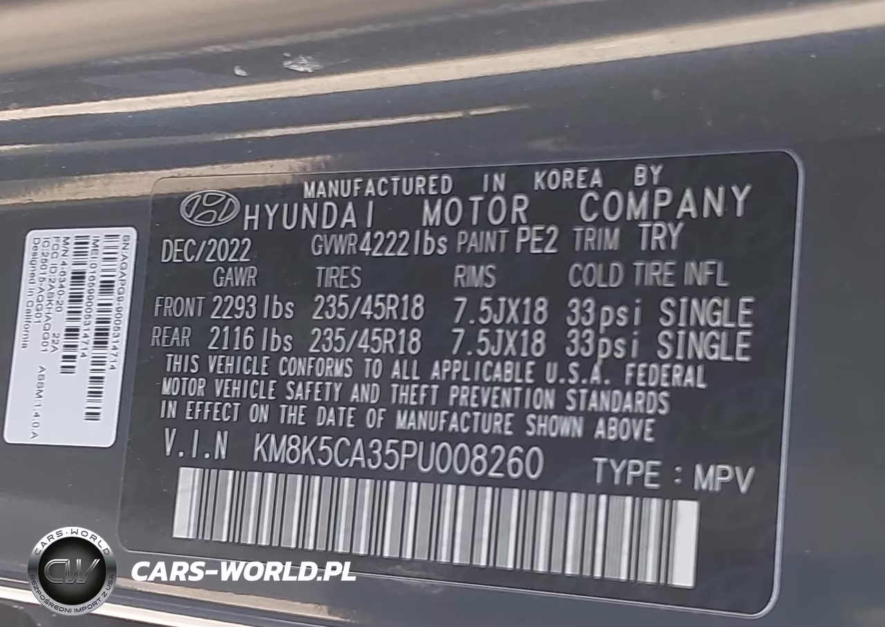 2023 Hyundai Kona Limited VIN:KM8K5CA35PU008260 - 9