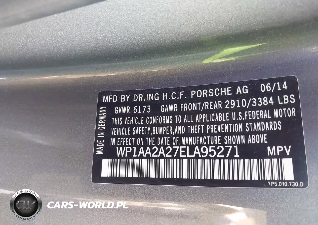 2014 Porsche Cayenne Platinum Edition VIN:WP1AA2A27ELA95271 - 9