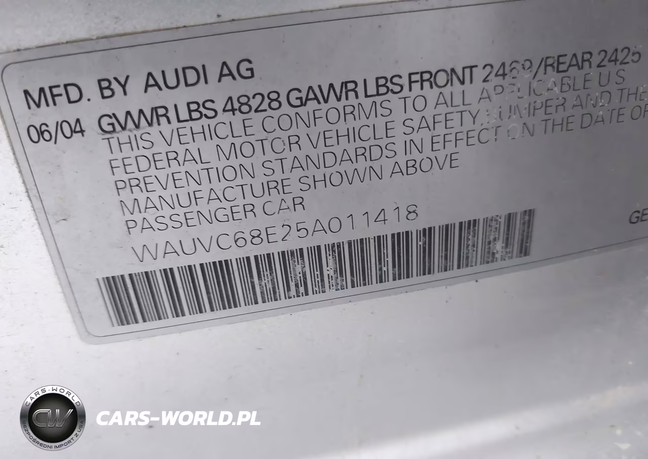 2005 Audi A4 1.8T Avant-1.8T Avant Special Edition VIN:WAUVC68E25A011418 - 9