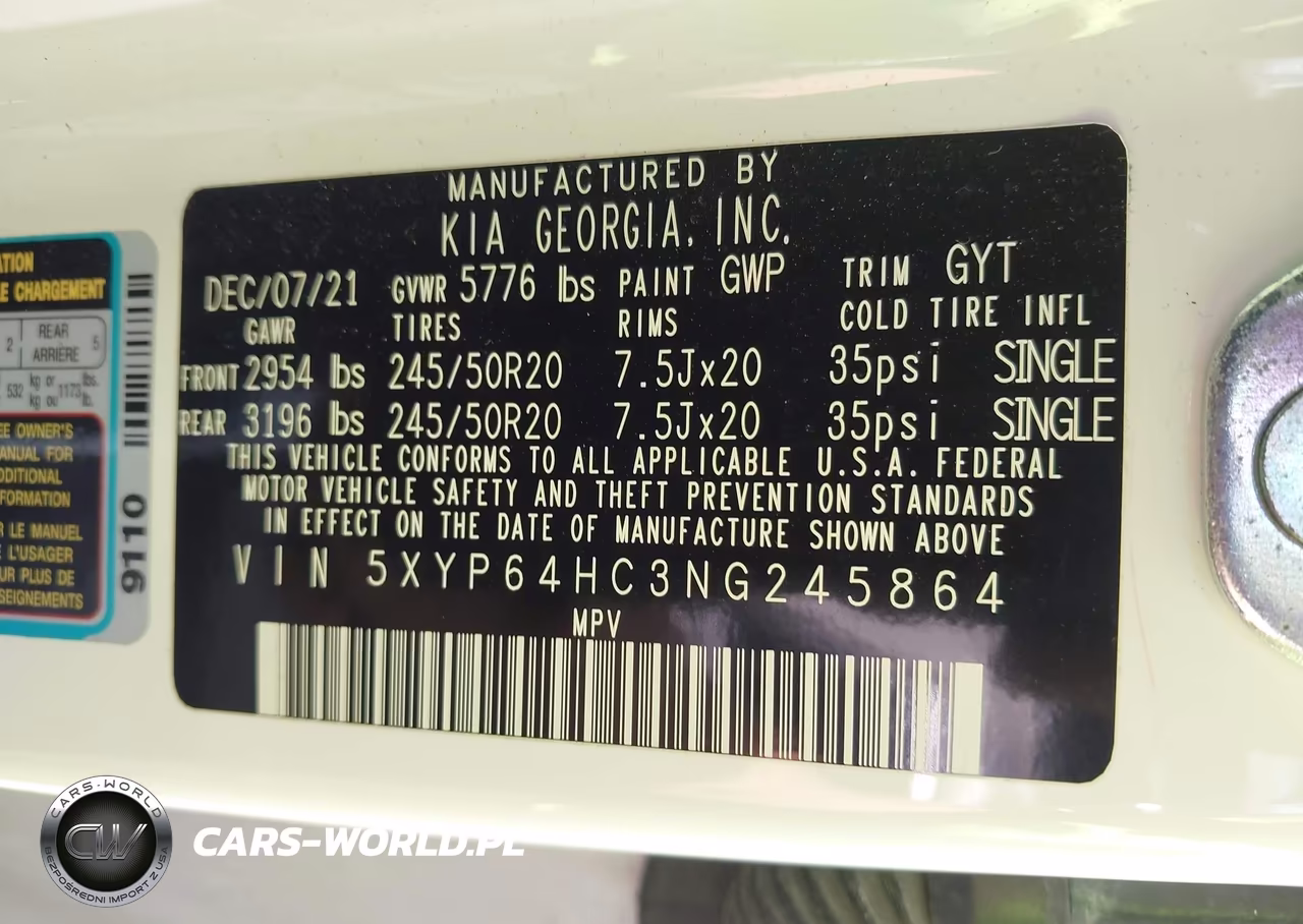 2022 Kia Telluride S VIN:5XYP64HC3NG245864 - 9