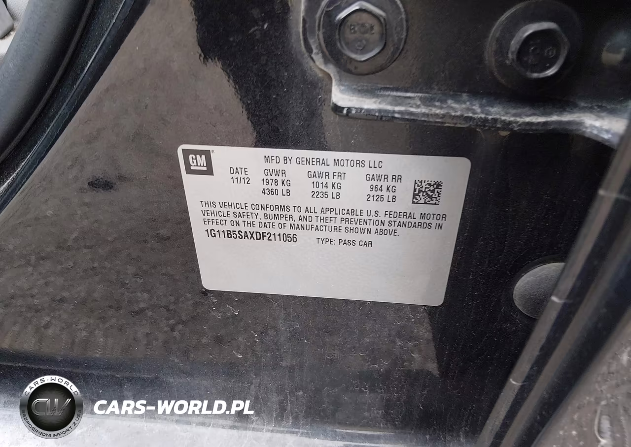 2013 Chevrolet Malibu 1Ls VIN:1G11B5SAXDF211056 - 9