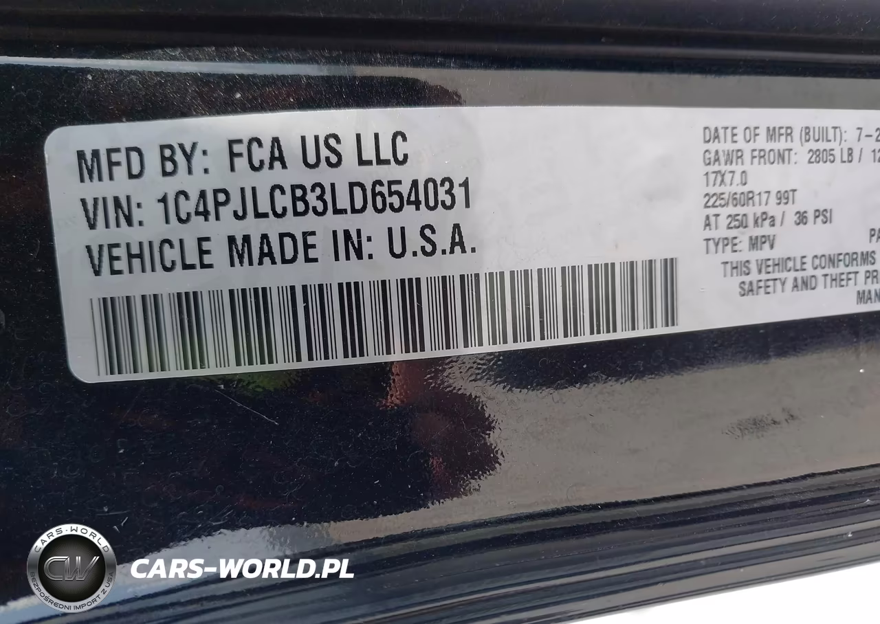 2020 Jeep Cherokee Latitude Fwd VIN:1C4PJLCB3LD654031 - 9