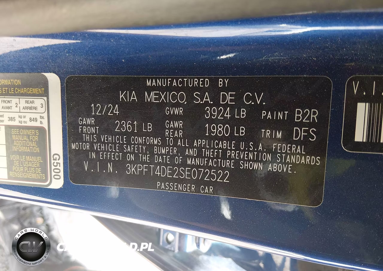 2025 Kia K4 Lxs VIN:3KPFT4DE2SE072522 - 9