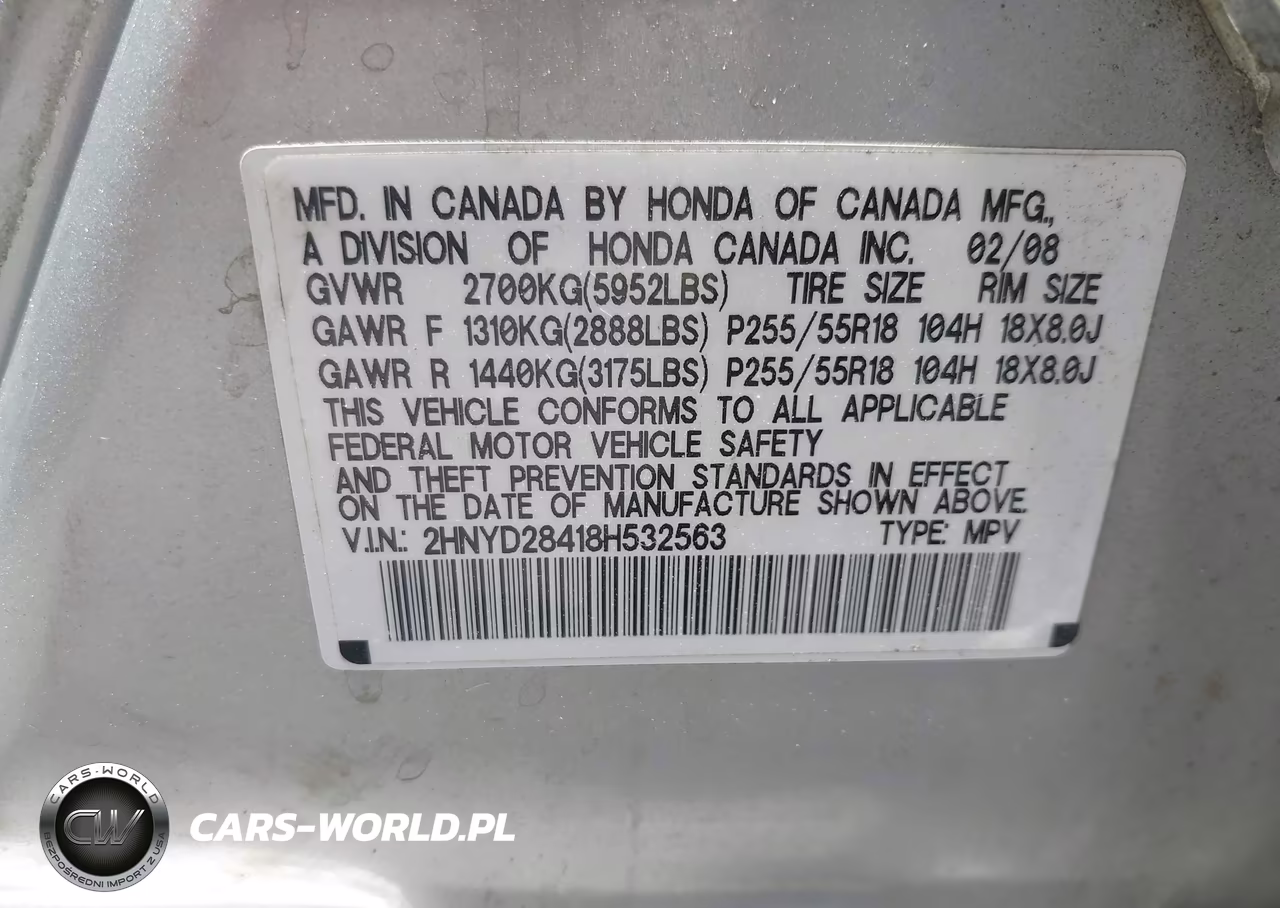 2008 Acura Mdx Technology Package VIN:2HNYD28418H532563 - 9