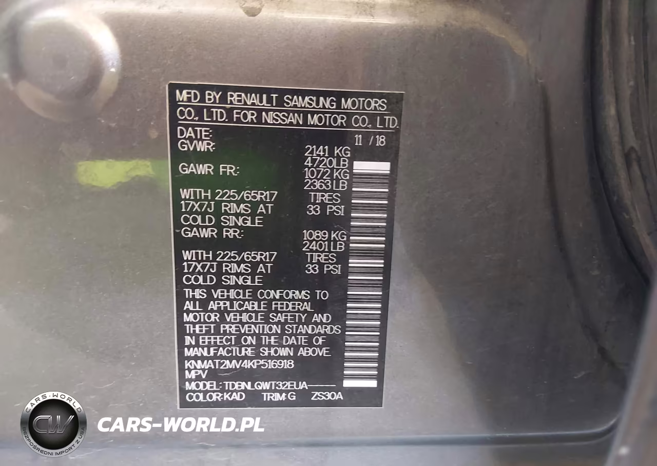 2019 Nissan Rogue Sv VIN:KNMAT2MV4KP516918 - 9