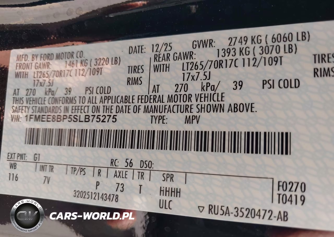 2025 Ford Bronco Outer Banks VIN:1FMEE8BP5SLB75275 - 9