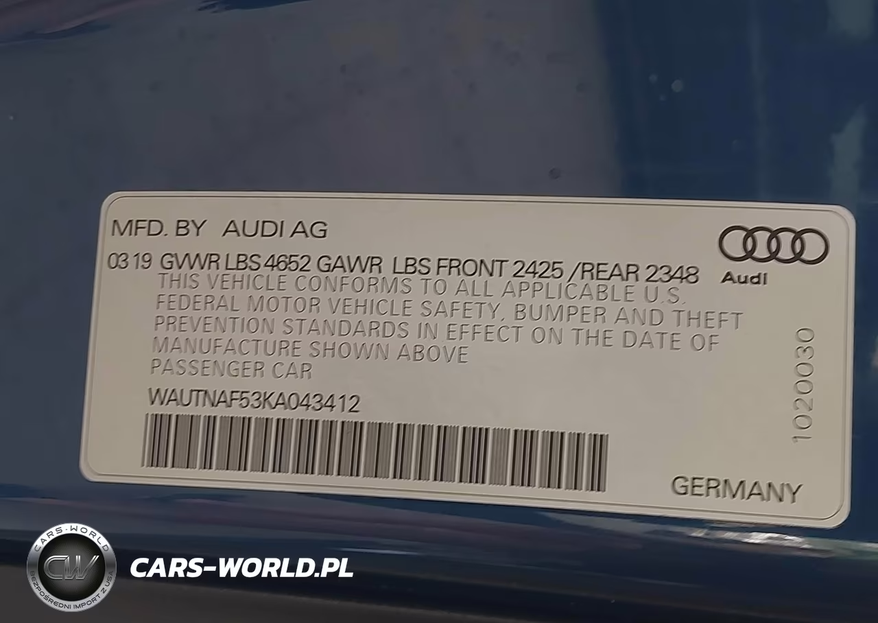 2019 Audi A5 45 Premium VIN:WAUTNAF53KA043412 - 9
