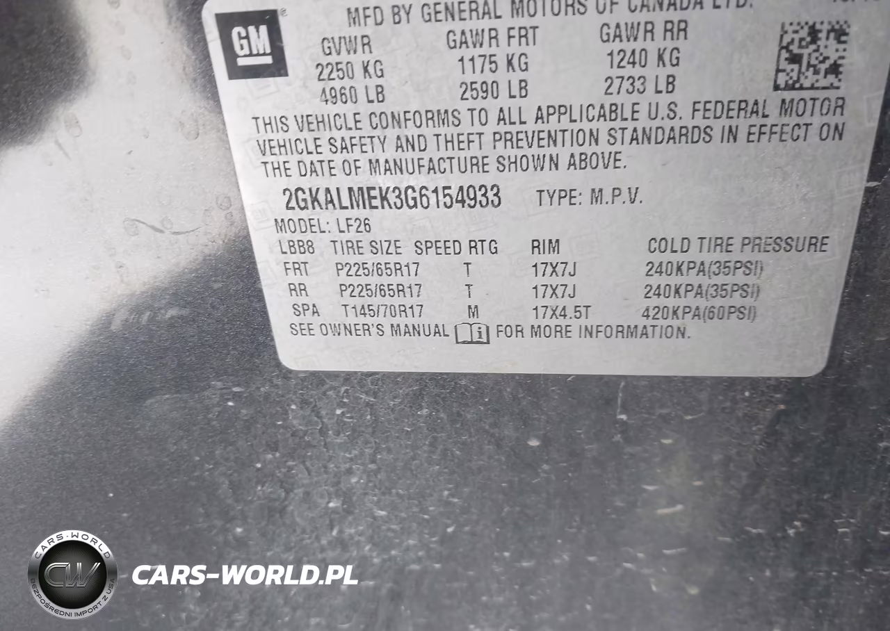 2016 GMC Terrain Sle-1 VIN:2GKALMEK3G6154933 - 9