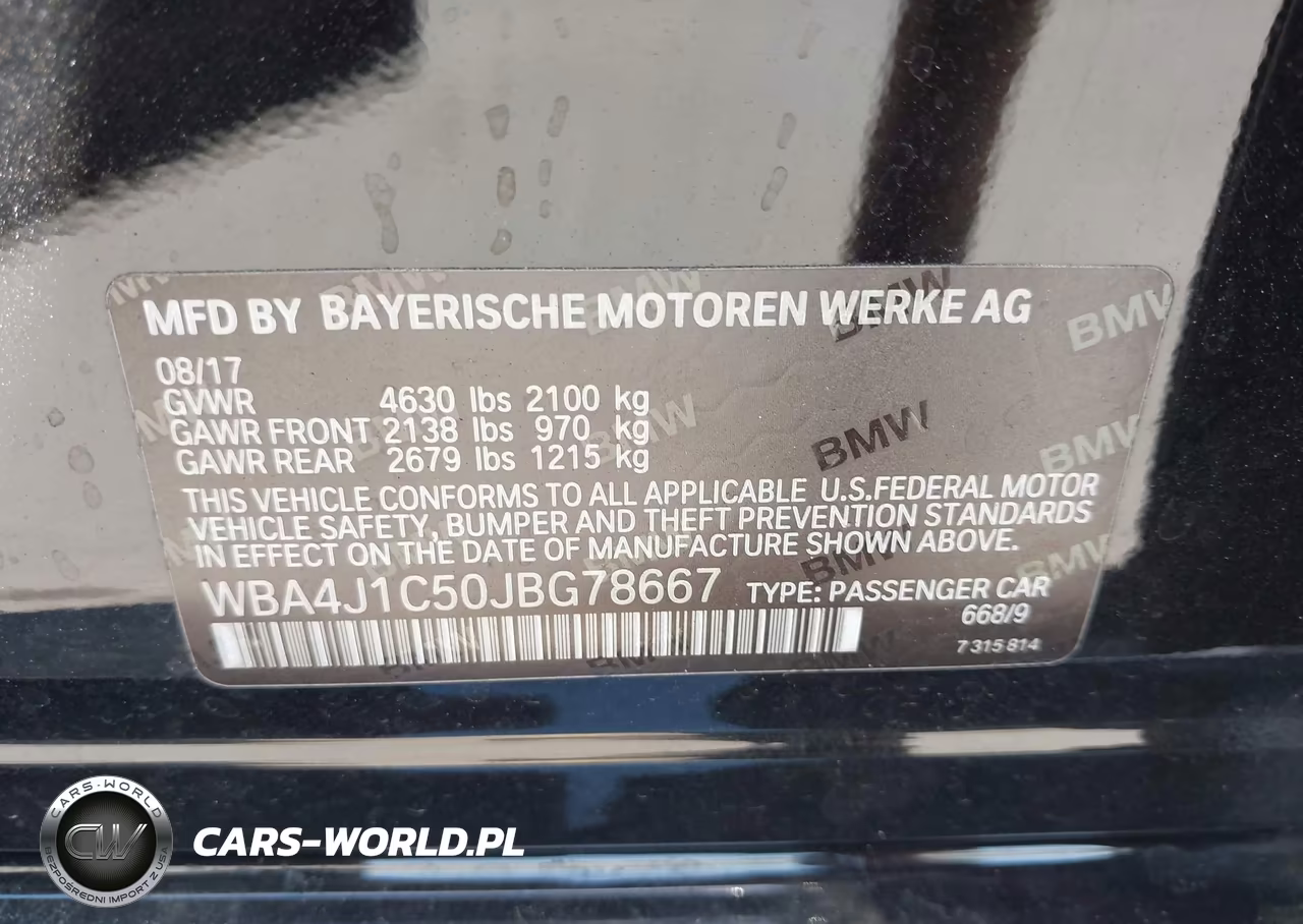 2018 BMW 430I Gran Coupe VIN:WBA4J1C50JBG78667 - 9