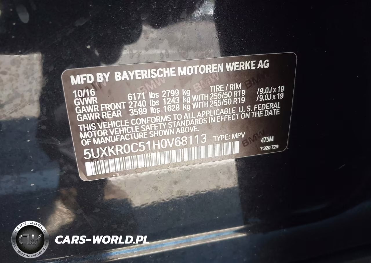2017 BMW X5 xDrive35I VIN:5UXKR0C51H0V68113 - 9