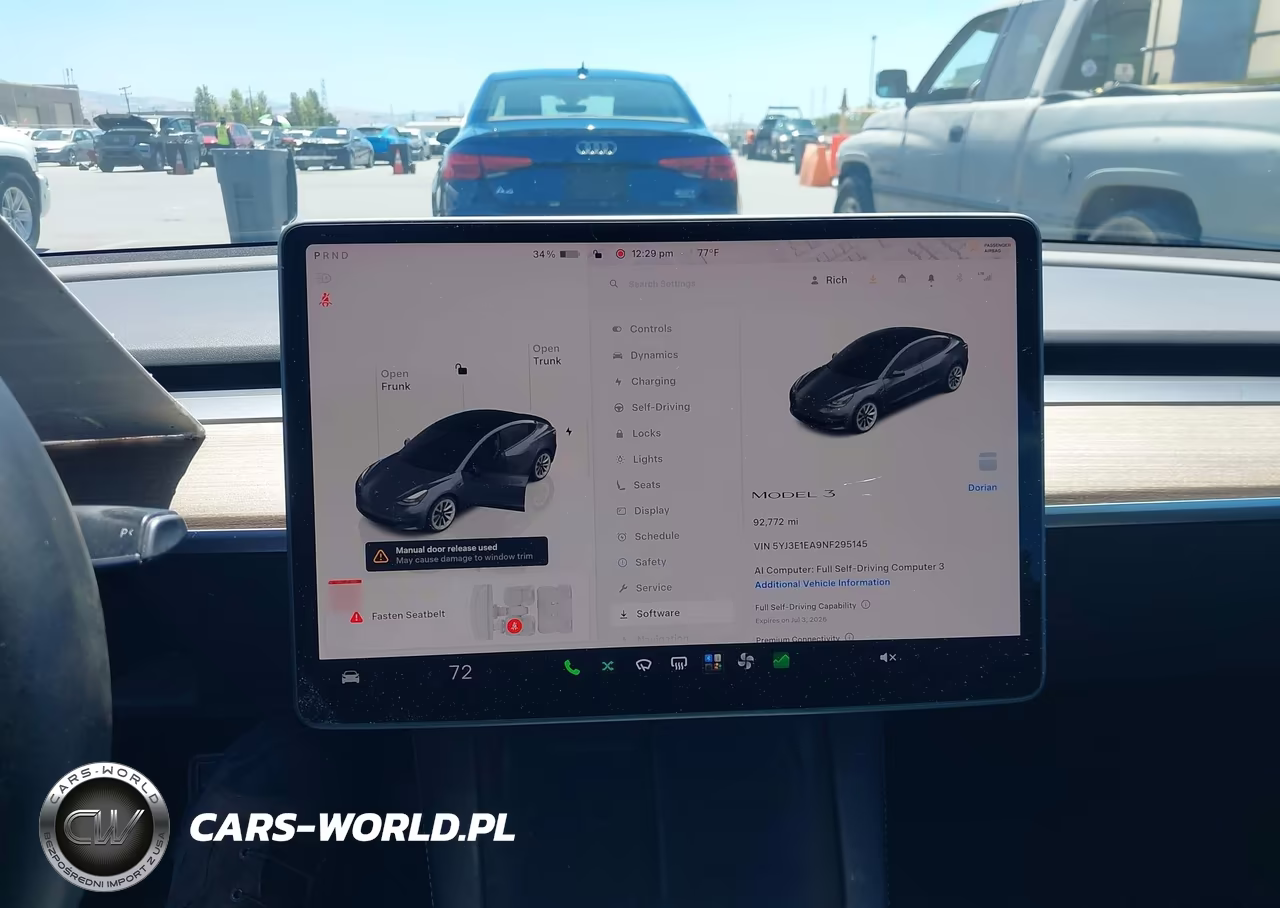 2022 Tesla Model 3 Rear-Wheel Drive VIN:5YJ3E1EA9NF295145 - 19