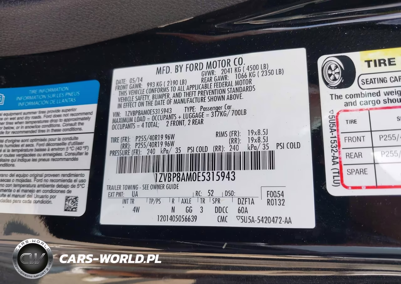 2014 Ford Mustang V6-V6 Premium VIN:1ZVBP8AM0E5315943 - 9