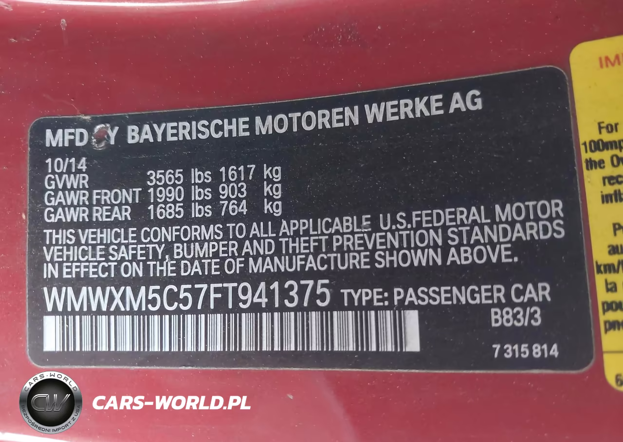 2015 Mini Hardtop Cooper VIN:WMWXM5C57FT941375 - 9