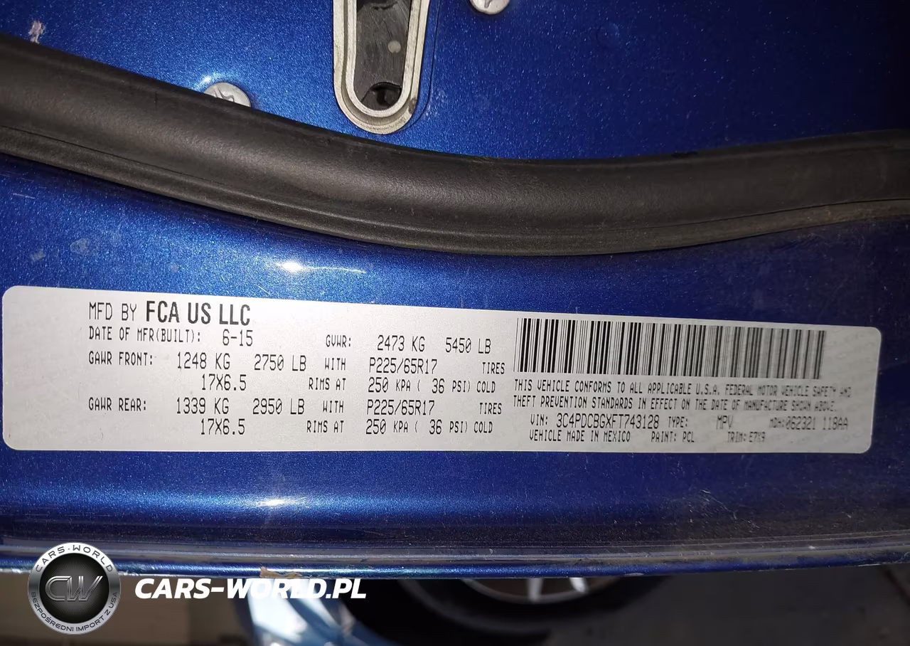2015 Dodge Journey Sxt VIN:3C4PDCBGXFT743128 - 9