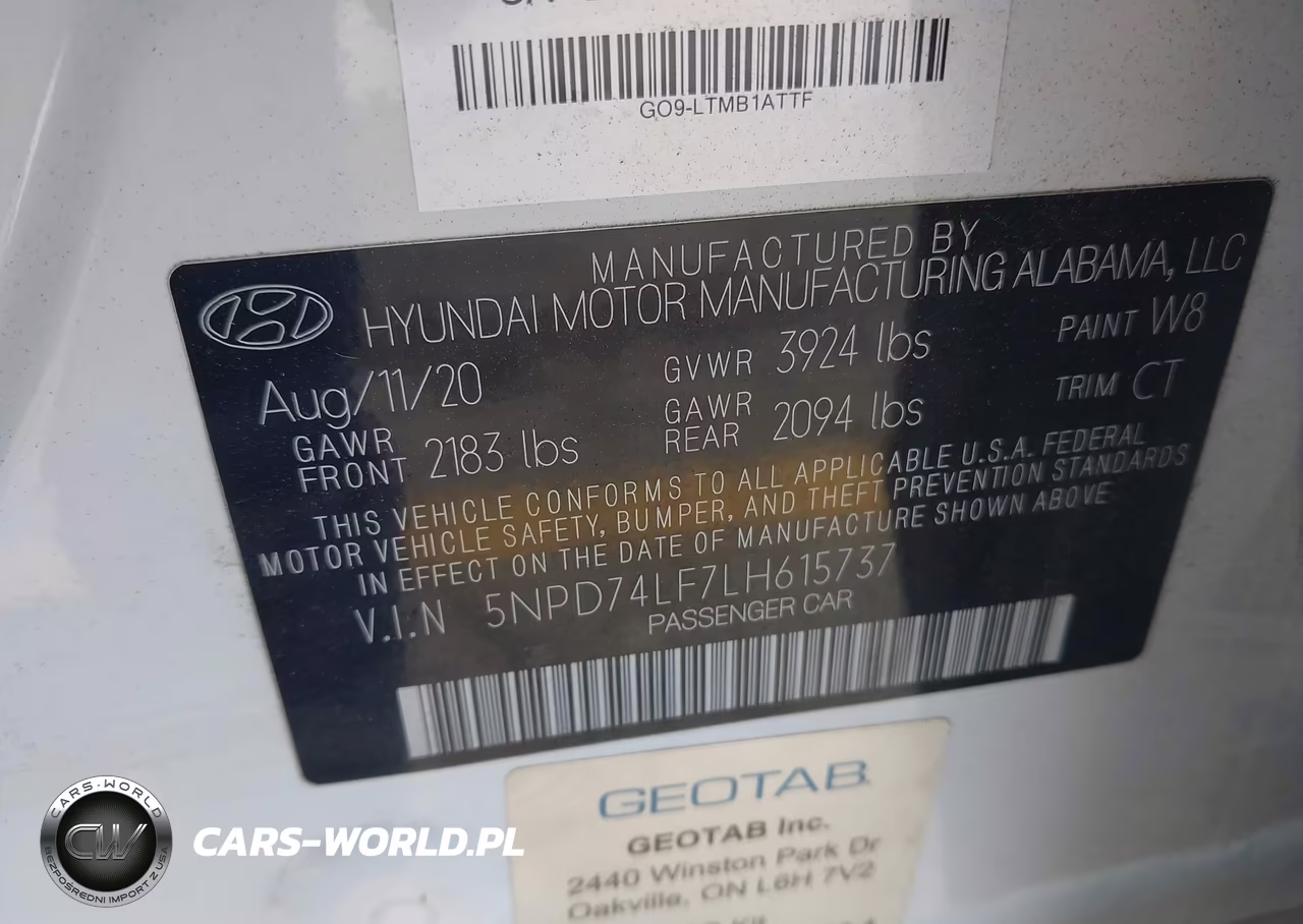 2020 Hyundai Elantra Se VIN:5NPD74LF7LH615737 - 9