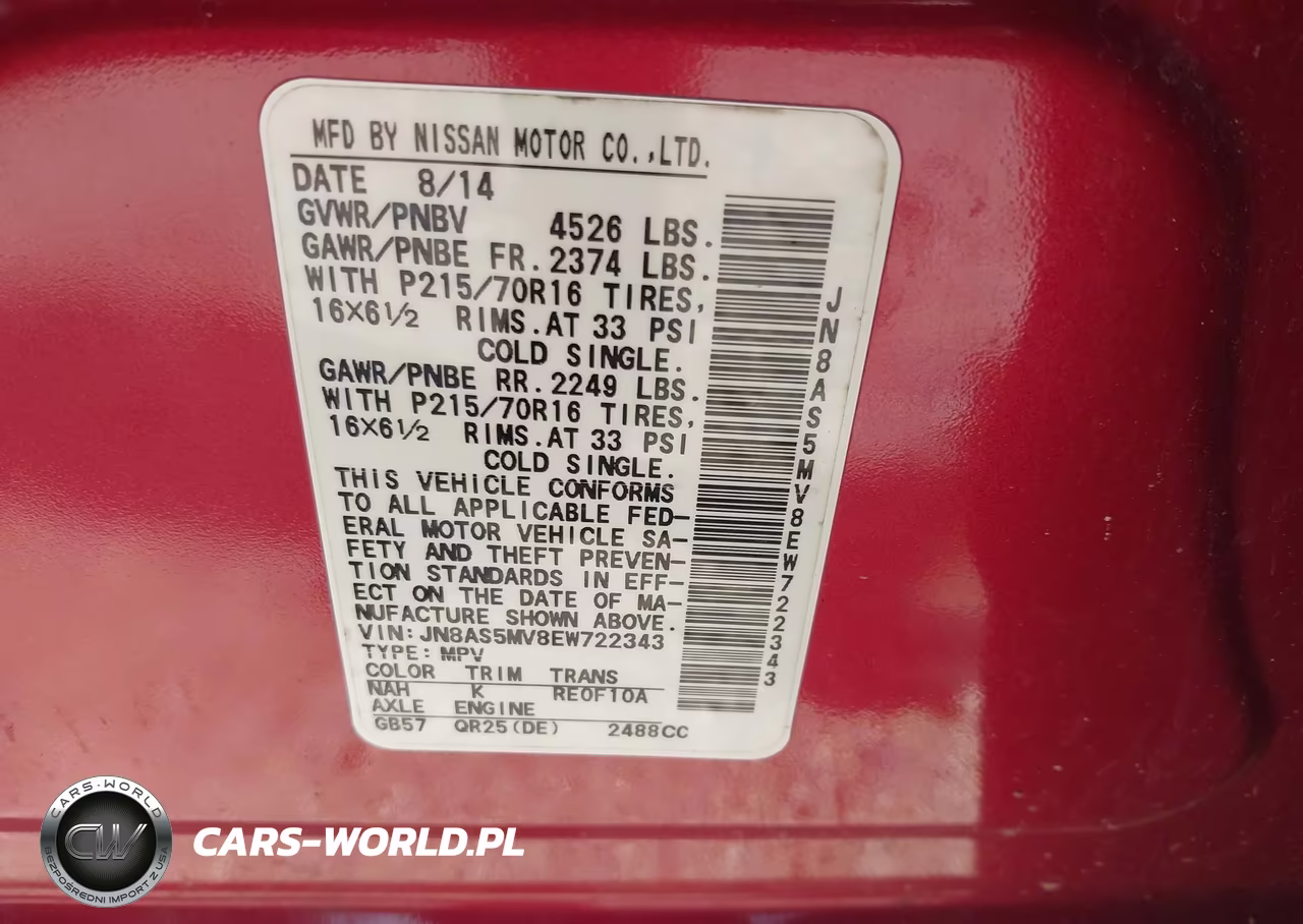 2014 Nissan Rogue Select S VIN:JN8AS5MV8EW722343 - 9