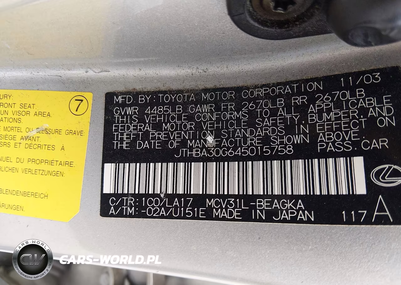 2004 Lexus Es 330 VIN:JTHBA30G645015758 - 9