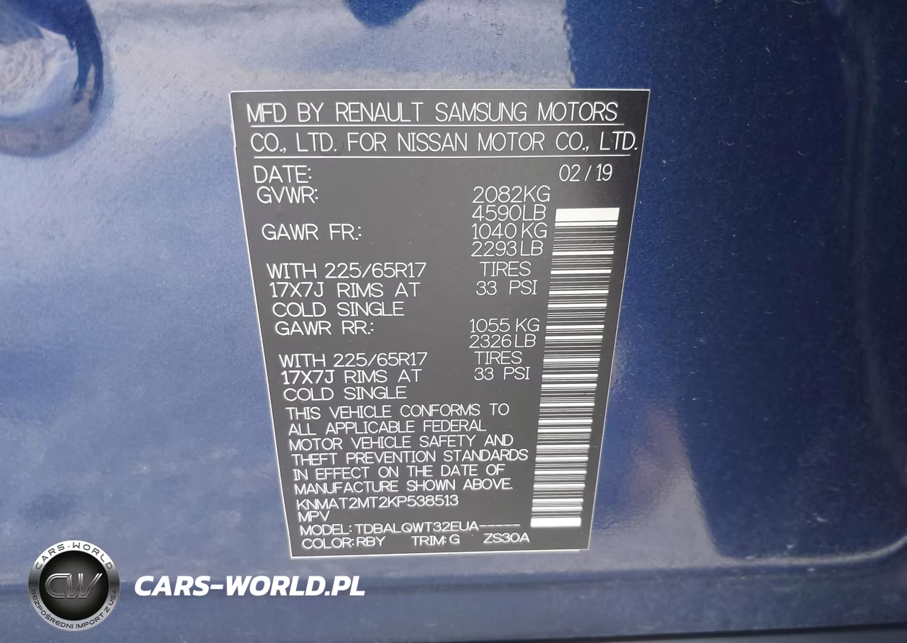 2019 Nissan Rogue Sv VIN:KNMAT2MT2KP538513 - 9