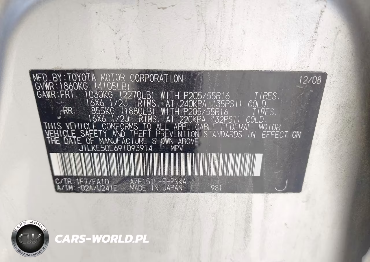 2009 Scion Xb VIN:JTLKE50E691093914 - 9