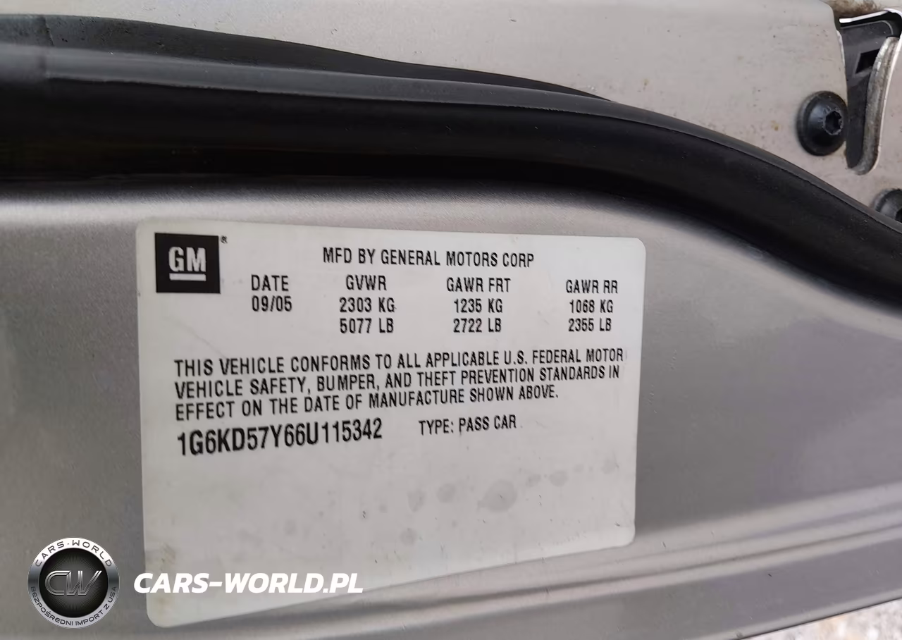 2006 Cadillac Dts 1Sb VIN:1G6KD57Y66U115342 - 9