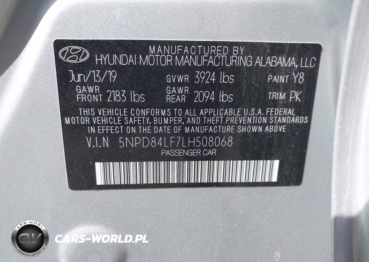 2020 Hyundai Elantra Sel VIN:5NPD84LF7LH508068 - 9
