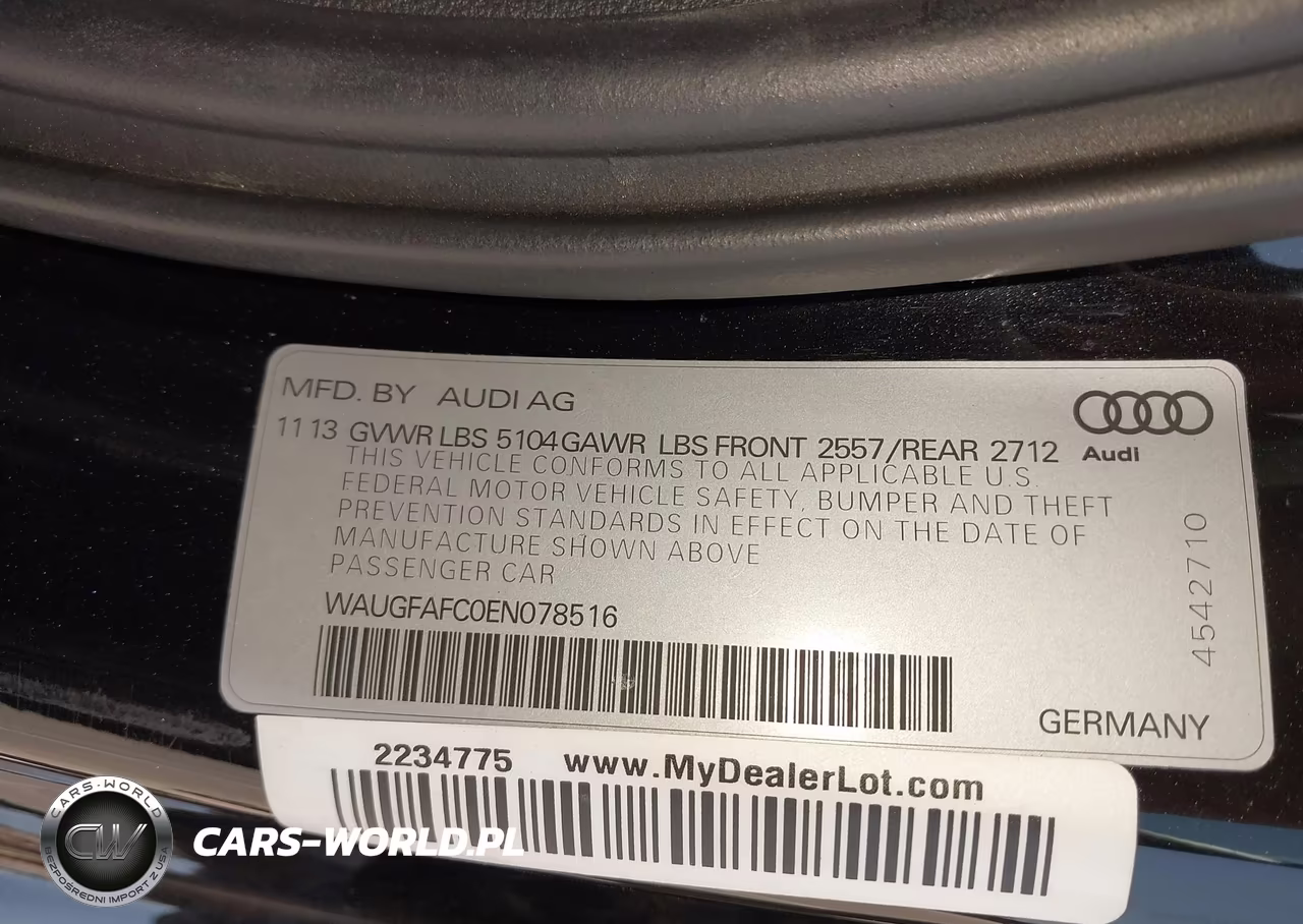 2014 Audi A6 2.0T Premium VIN:WAUGFAFC0EN078516 - 9