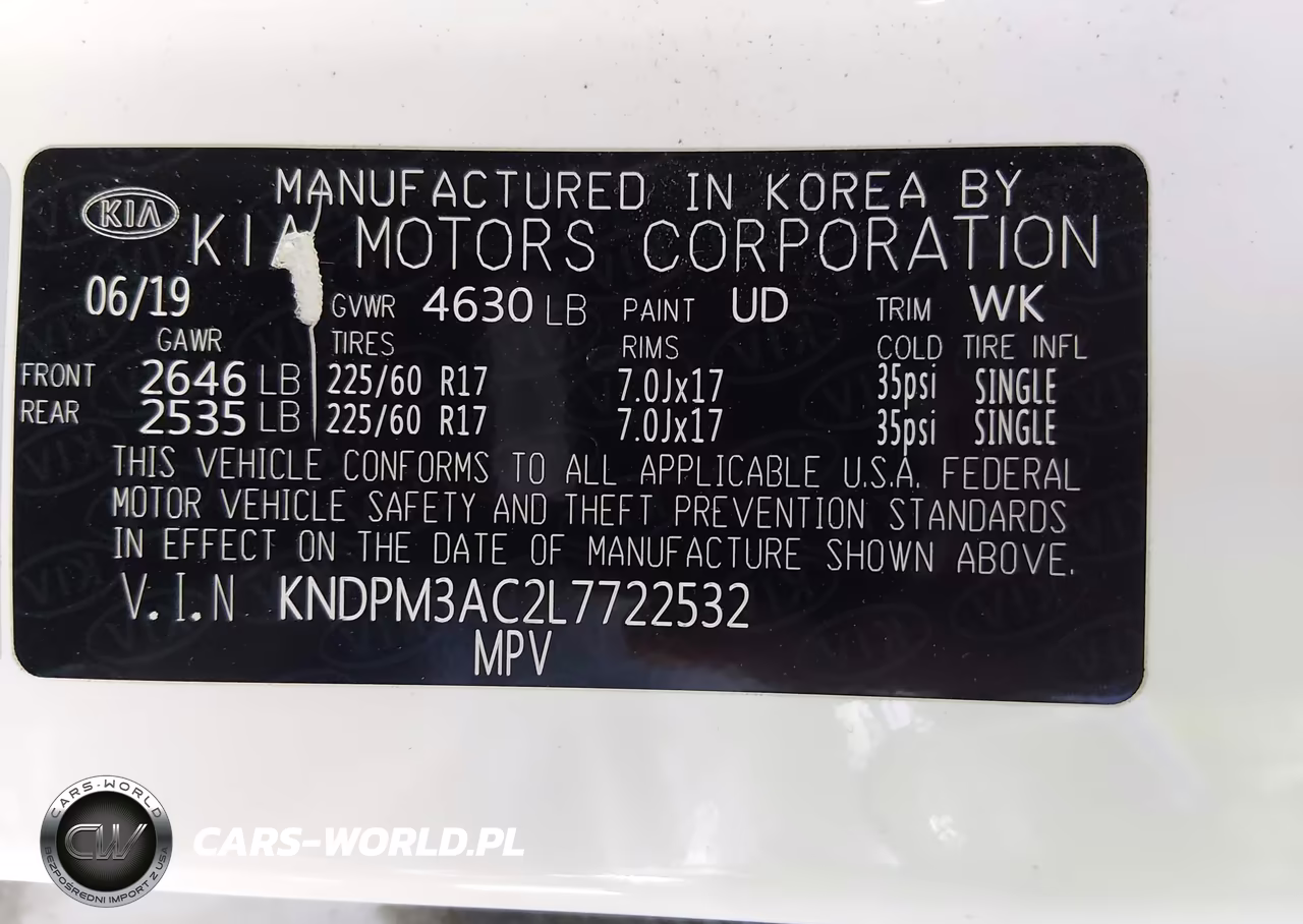 2020 Kia Sportage Lx VIN:KNDPM3AC2L7722532 - 9