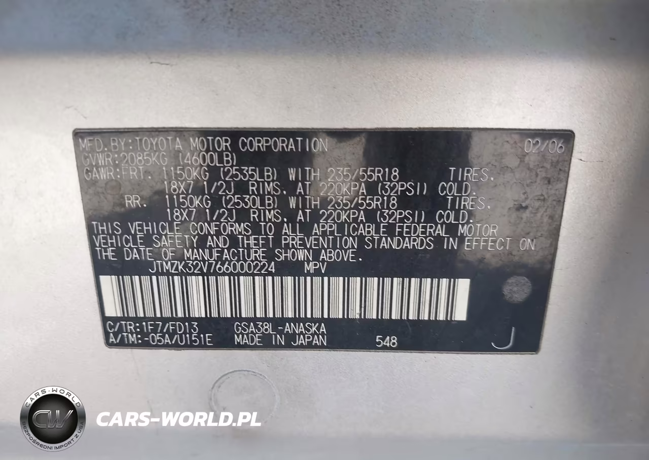 2006 Toyota Rav4 Sport V6 VIN:JTMZK32V766000224 - 9