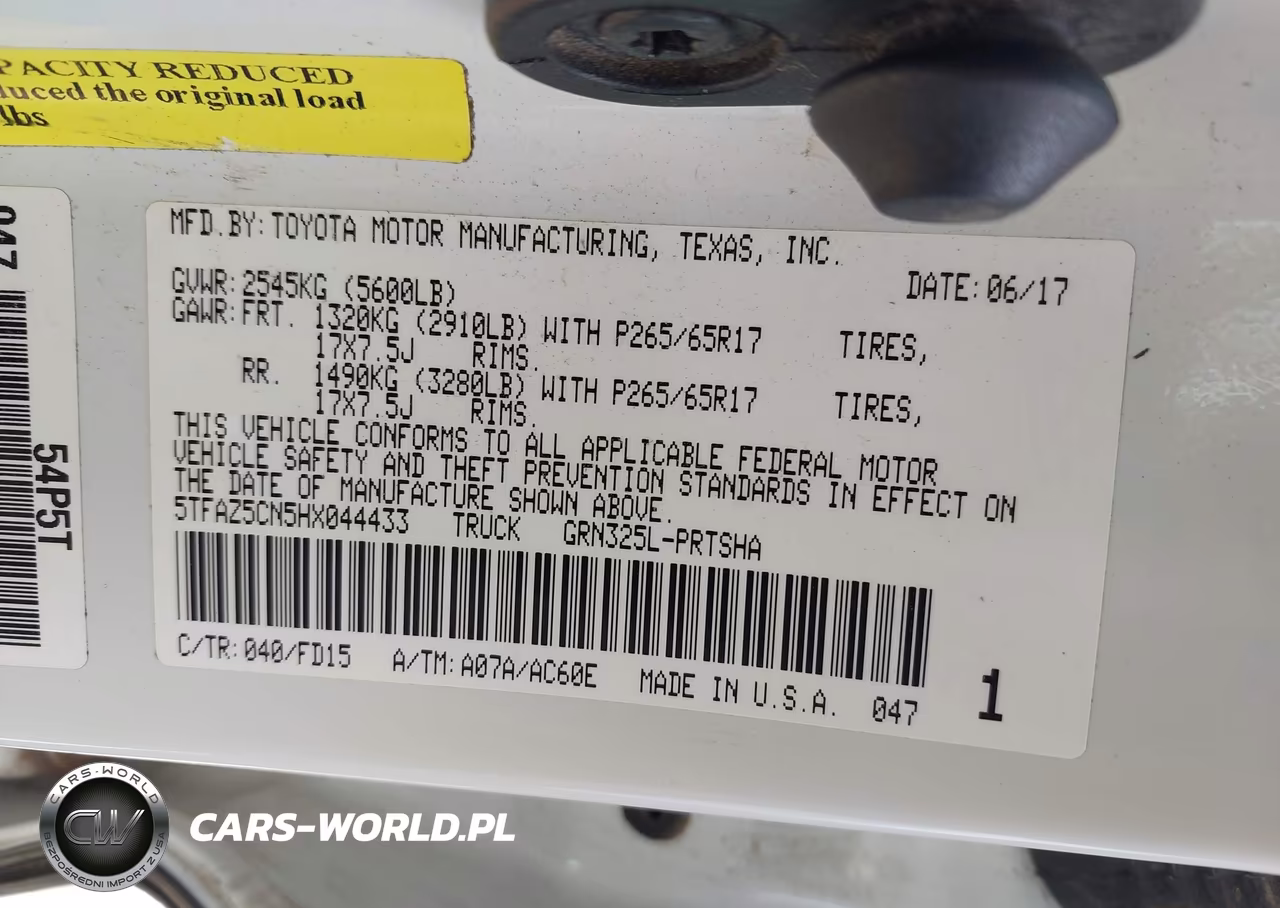 2017 Toyota Tacoma Trd Sport VIN:5TFAZ5CN5HX044433 - 9