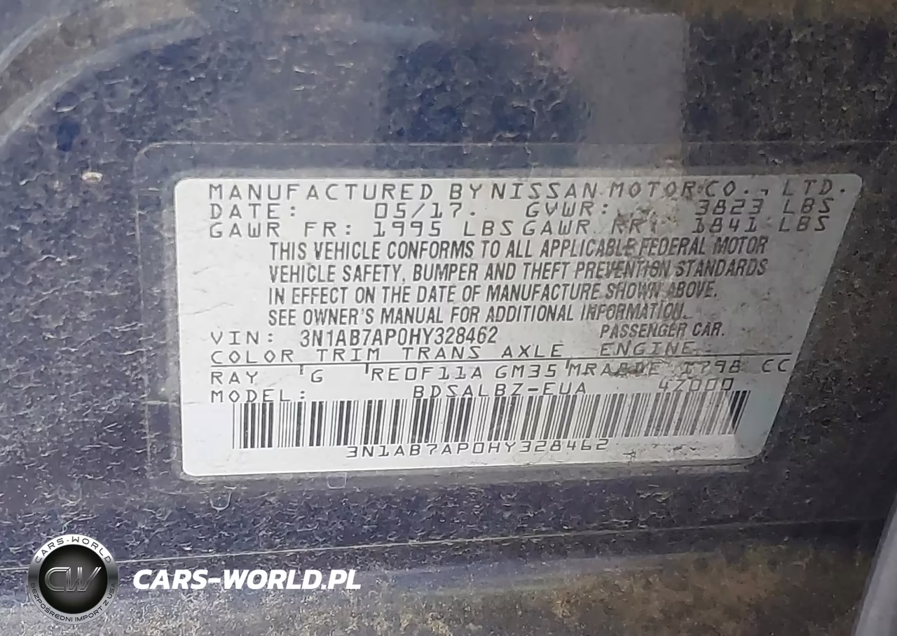 2017 Nissan Sentra S VIN:3N1AB7AP0HY328462 - 9