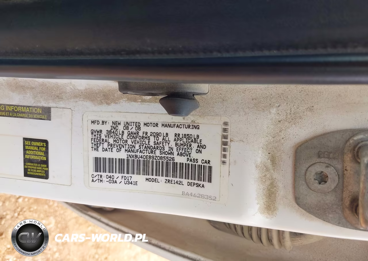 2009 Toyota Corolla S VIN:1NXBU40E89Z085526 - 9