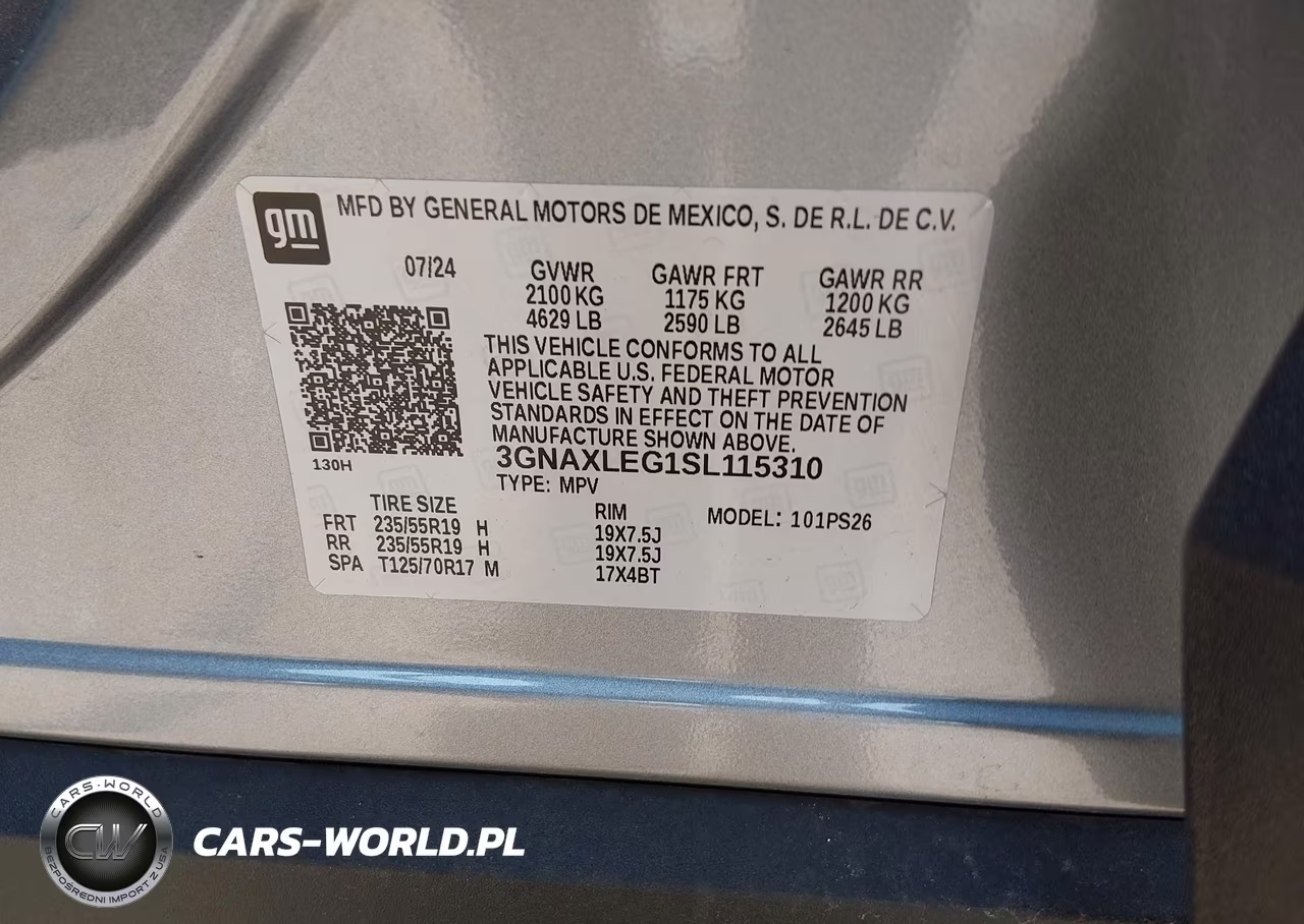 2025 Chevrolet Equinox Fwd Rs VIN:3GNAXLEG1SL115310 - 9