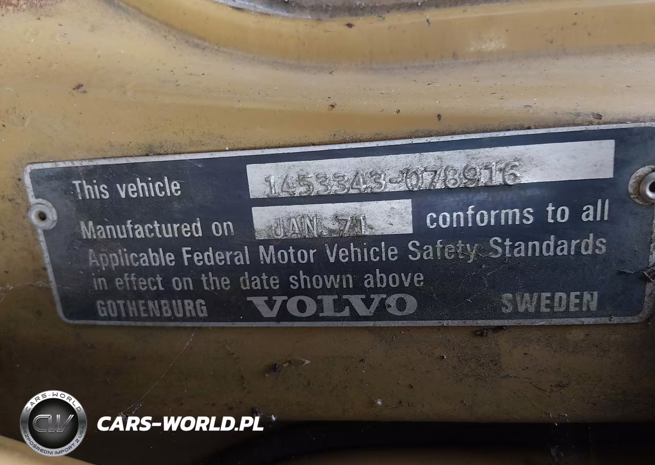 1971 Volvo 140 VIN:1453343078916 - 9