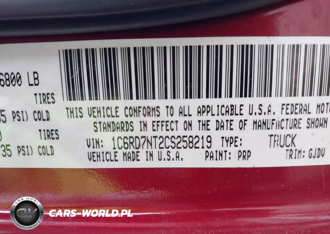 2012 Ram 1500 Laramie VIN:1C6RD7NT2CS258219 - 9