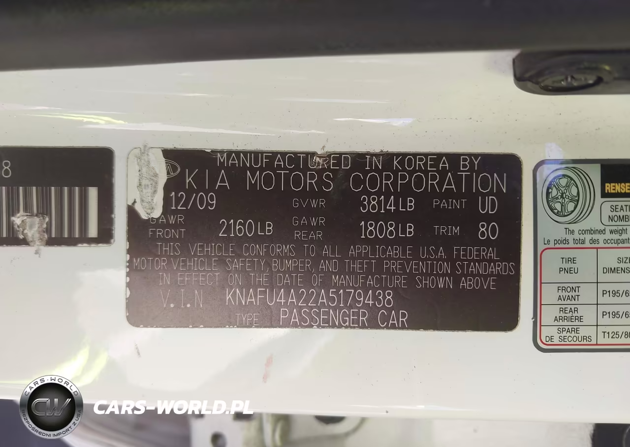 2010 Kia Forte Ex VIN:KNAFU4A22A5179438 - 9