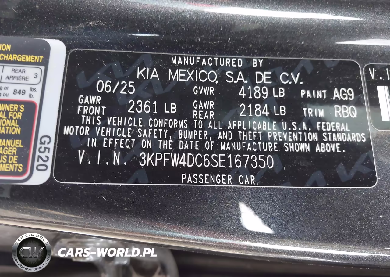 2025 Kia K4 Gt-Line Turbo VIN:3KPFW4DC6SE167350 - 9