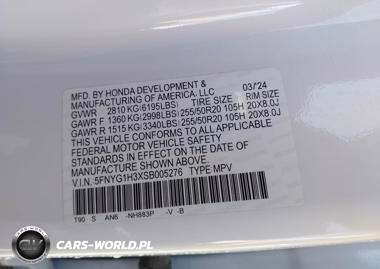 2025 Honda Pilot Sport VIN:5FNYG1H3XSB005276 - 9