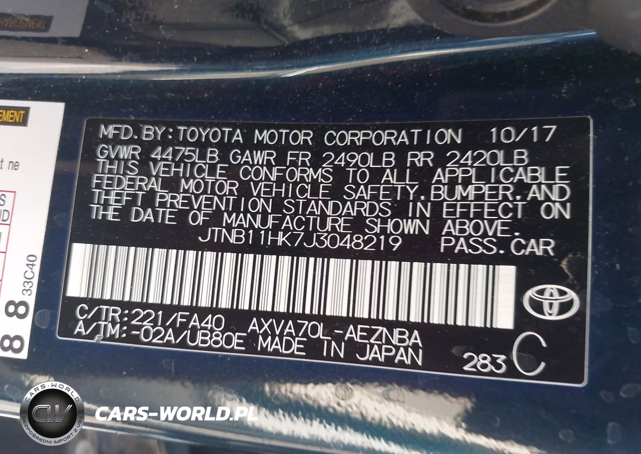 2018 Toyota Camry Le VIN:JTNB11HK7J3048219 - 9