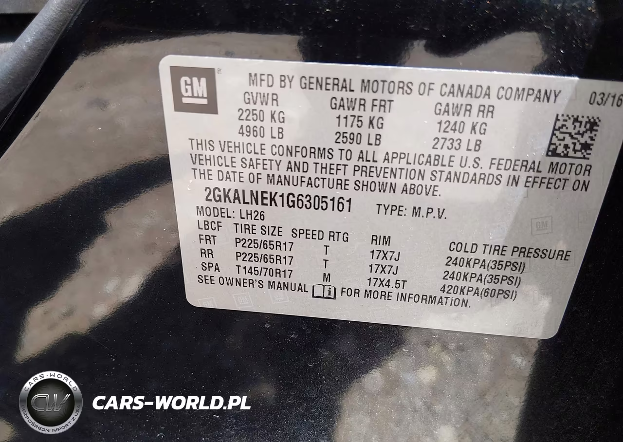 2016 GMC Terrain Sle-2 VIN:2GKALNEK1G6305161 - 9