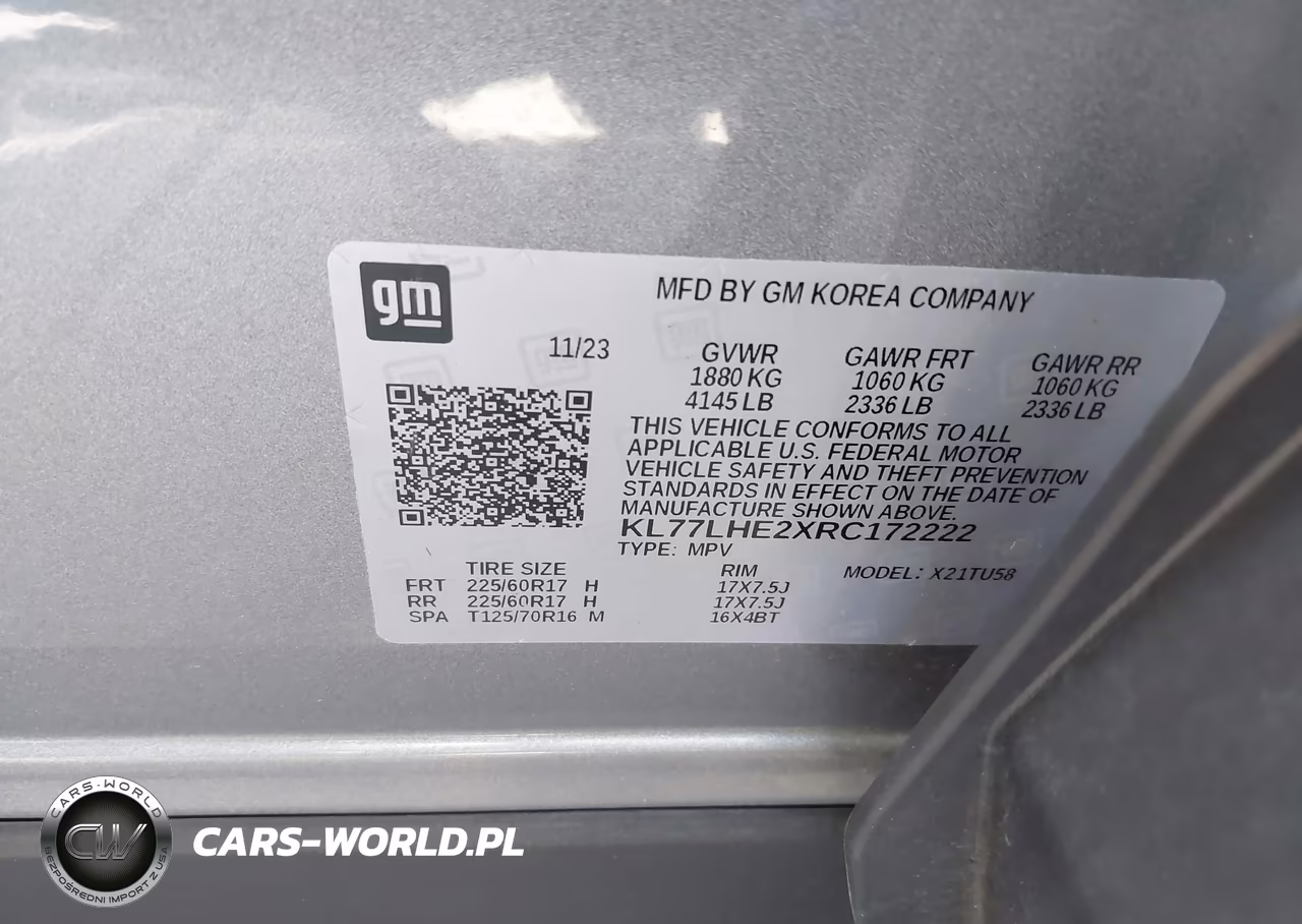 2024 Chevrolet Trax Fwd Lt VIN:KL77LHE2XRC172222 - 9
