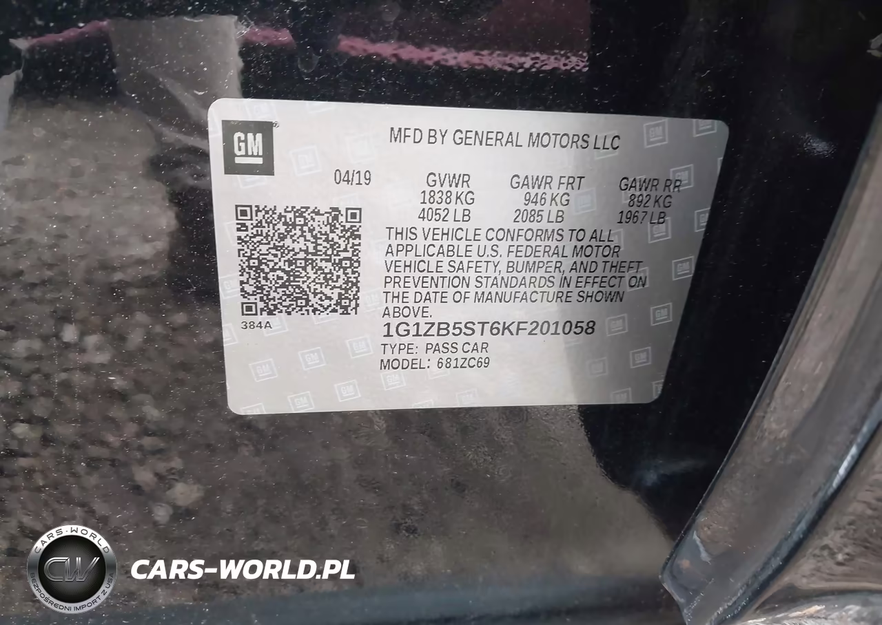 2019 Chevrolet Malibu 1Ls VIN:1G1ZB5ST6KF201058 - 9