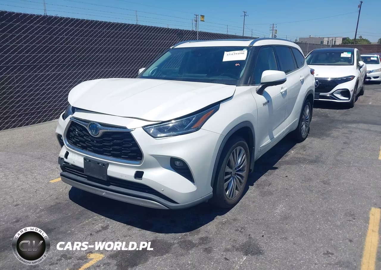 2021 Toyota Highlander Hybrid Platinum VIN:5TDEBRCH7MS022084 - 2