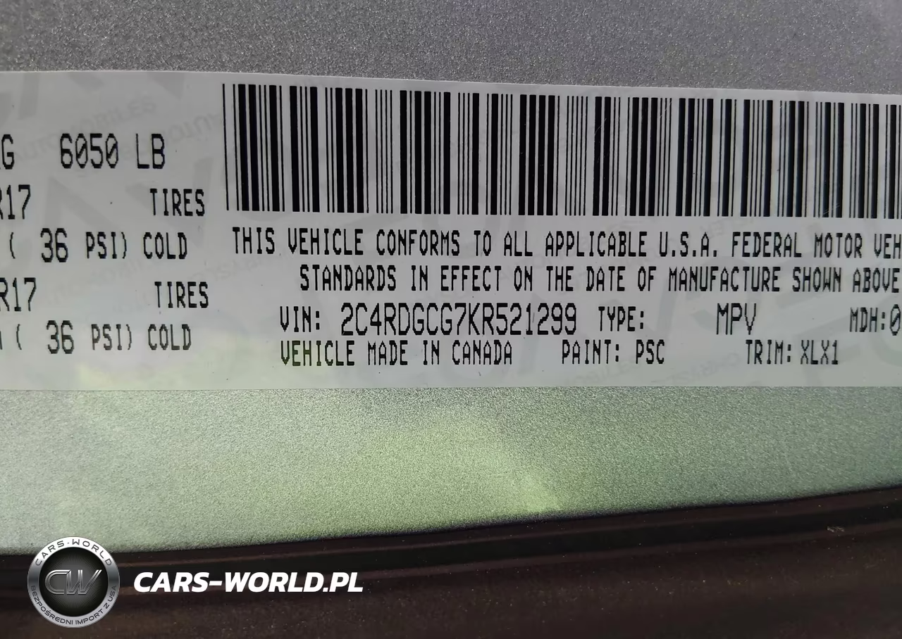 2019 Dodge Grand Caravan Sxt VIN:2C4RDGCG7KR521299 - 9