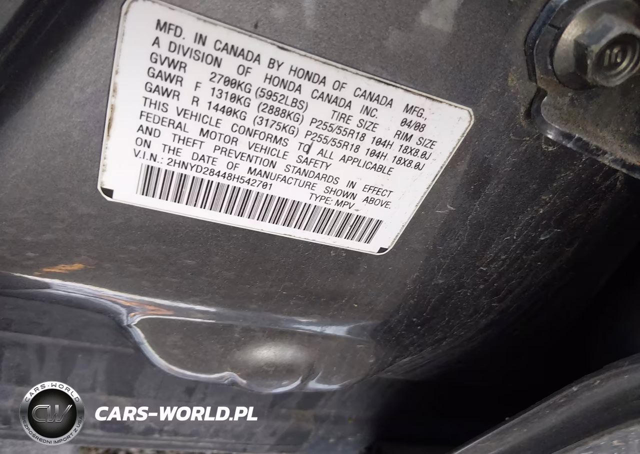 2008 Acura Mdx Technology Package VIN:2HNYD28448H542701 - 9