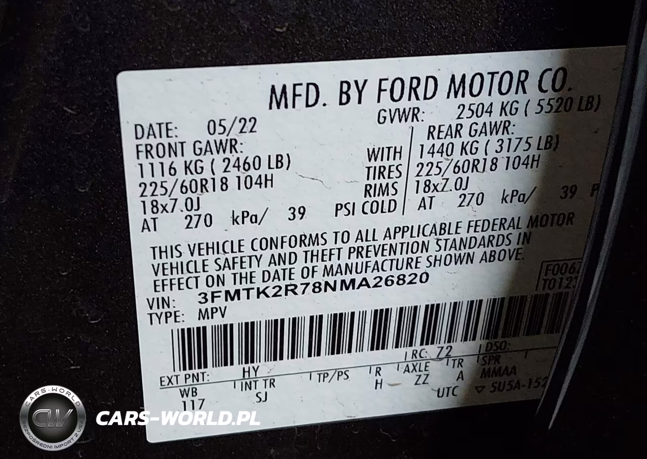 2022 Ford Mustang Mach-E California Route 1 VIN:3FMTK2R78NMA26820 - 9
