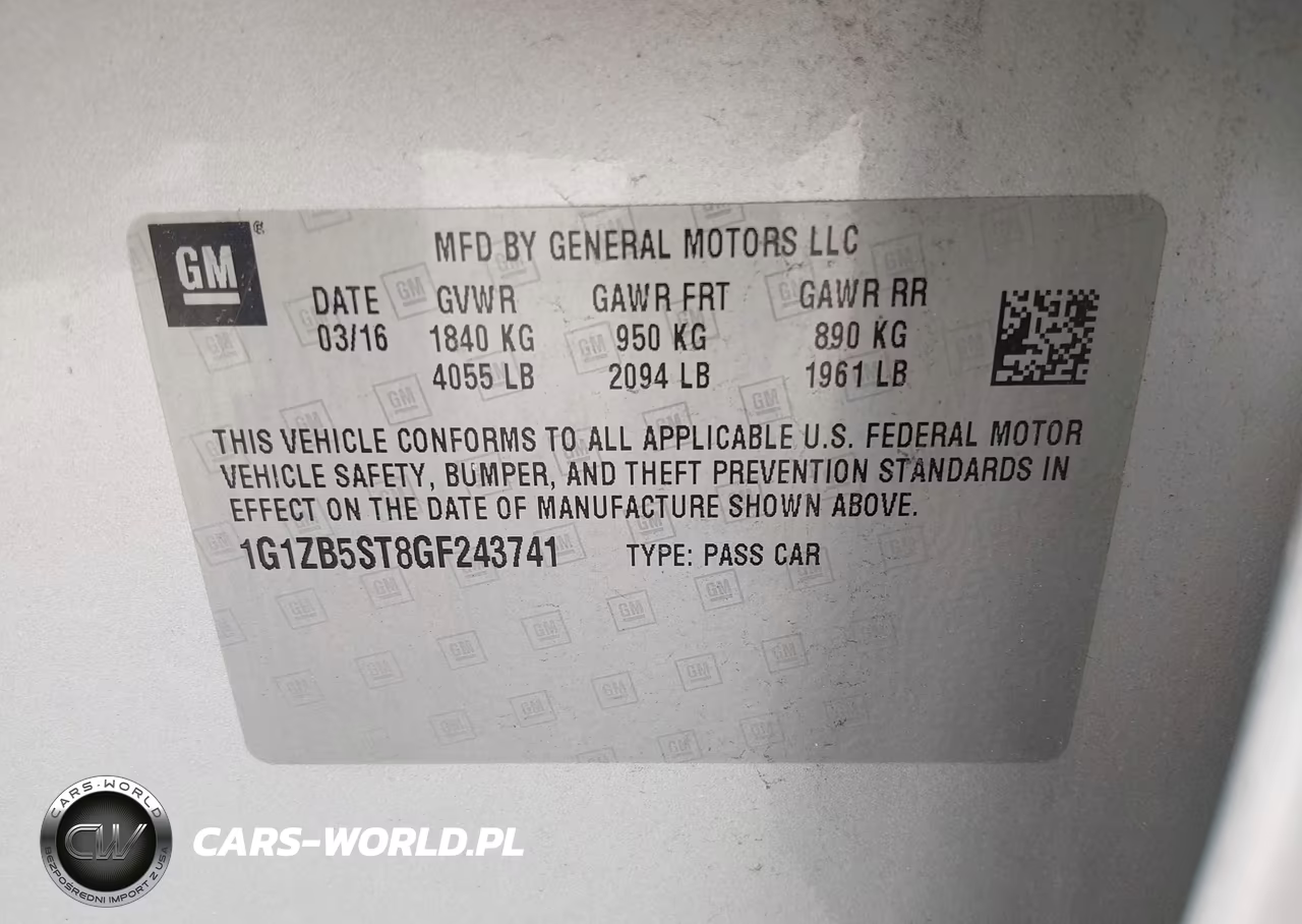 2016 Chevrolet Malibu Ls VIN:1G1ZB5ST8GF243741 - 9