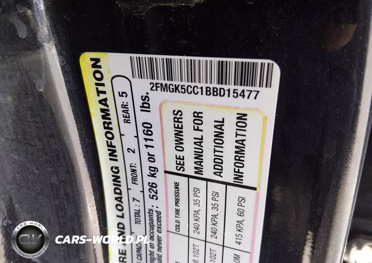 2011 Ford Flex Sel VIN:2FMGK5CC1BBD15477 - 9